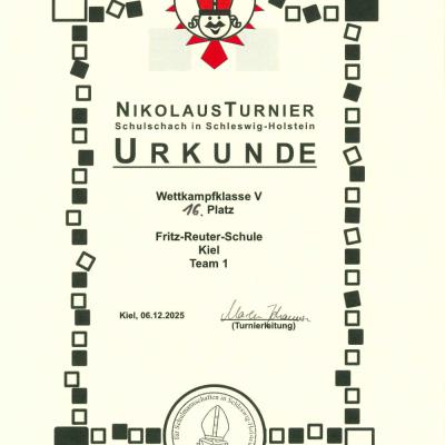 Nikolausturnier, 06.12.2025