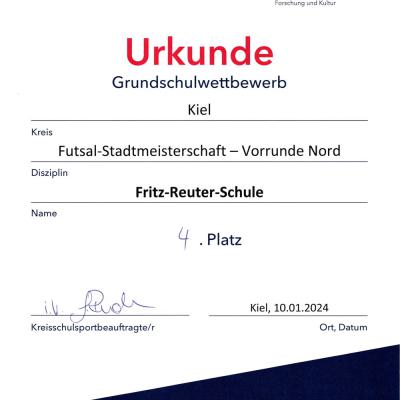 Futsal-Vorrunde Nord, 10.01.2024